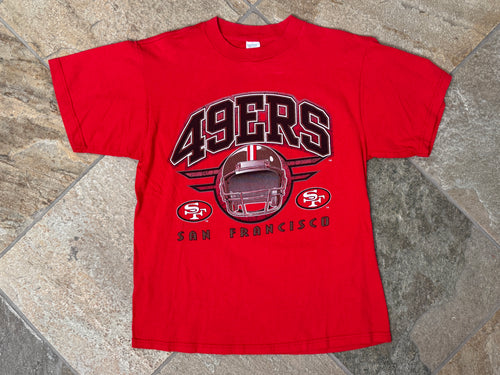 Vintage San Francisco 49ers Logo 7 Football TShirt, Size Large