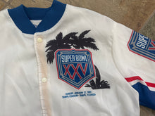 Load image into Gallery viewer, Vintage Super Bowl XXV Chalkline Fanimation Football Jacket, Size Medium
