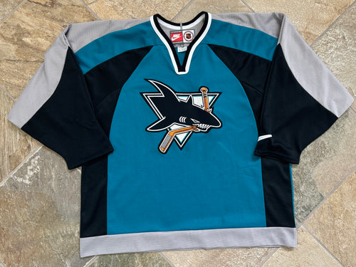 Vintage San Jose Sharks Nike Hockey Jersey, Size XL