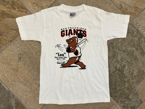 Vintage San Francisco Giants Lou Seal Baseball TShirt, Size Youth Large, 14-16