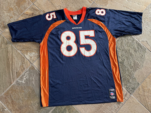 Vintage Denver Broncos Ashley Lelie Reebok Football Jersey, Size XXXL