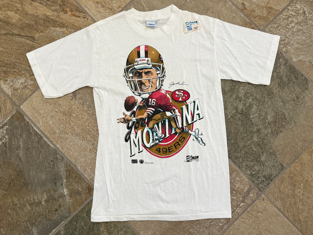 Vintage San Francisco 49ers Joe Montana Salem Football TShirt, Size Medium