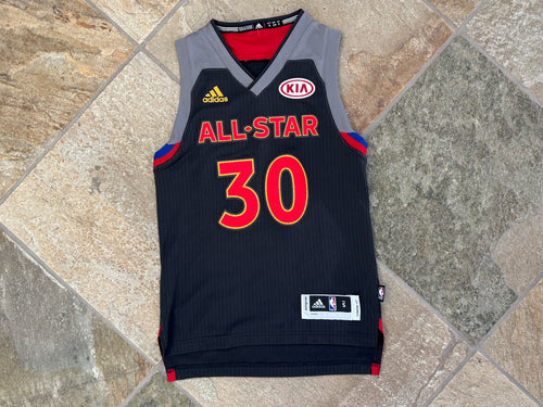 Golden State Warriors Steph Curry Adidas NBA All Star Basketball Jersey, Size Youth Small, 6-8