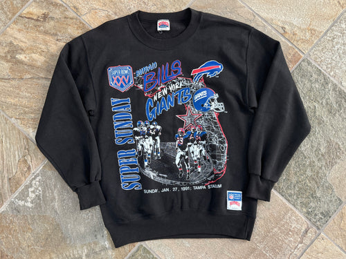 Vintage Buffalo Bills Super Bowl XXV Nutmeg Football Sweatshirt, Size Large