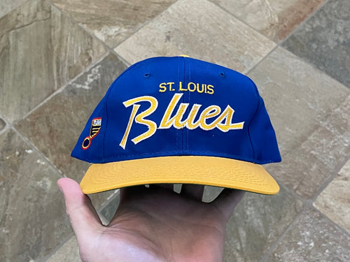 Vintage St. Louis Blues Sports Specialties Script Snapback Hockey Hat