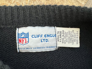 Vintage Los Angeles Raiders Cliff Engle Sweater Football Sweatshirt, Size XL