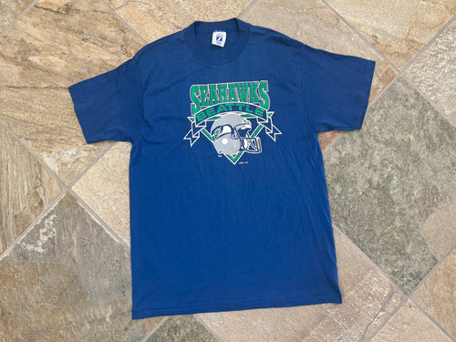 Vintage Seattle Seahawks Logo 7 Football TShirt, Size Large