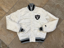 Load image into Gallery viewer, Vintage Los Angeles Raiders Starter Satin Football Jacket, Size Medium