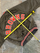 Load image into Gallery viewer, Vintage Cleveland Browns Chalkline Satin Football Jacket, Size XXL