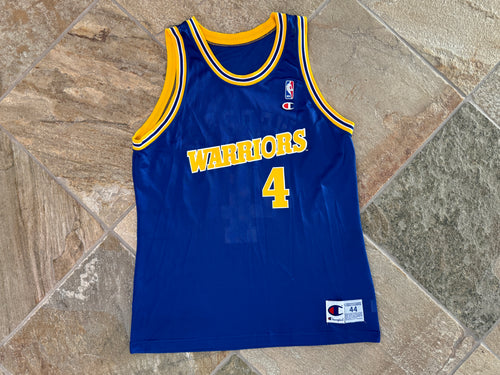 Vintage Golden State Warriors Chris Webber Champion Basketball Jersey, Size 44, Large