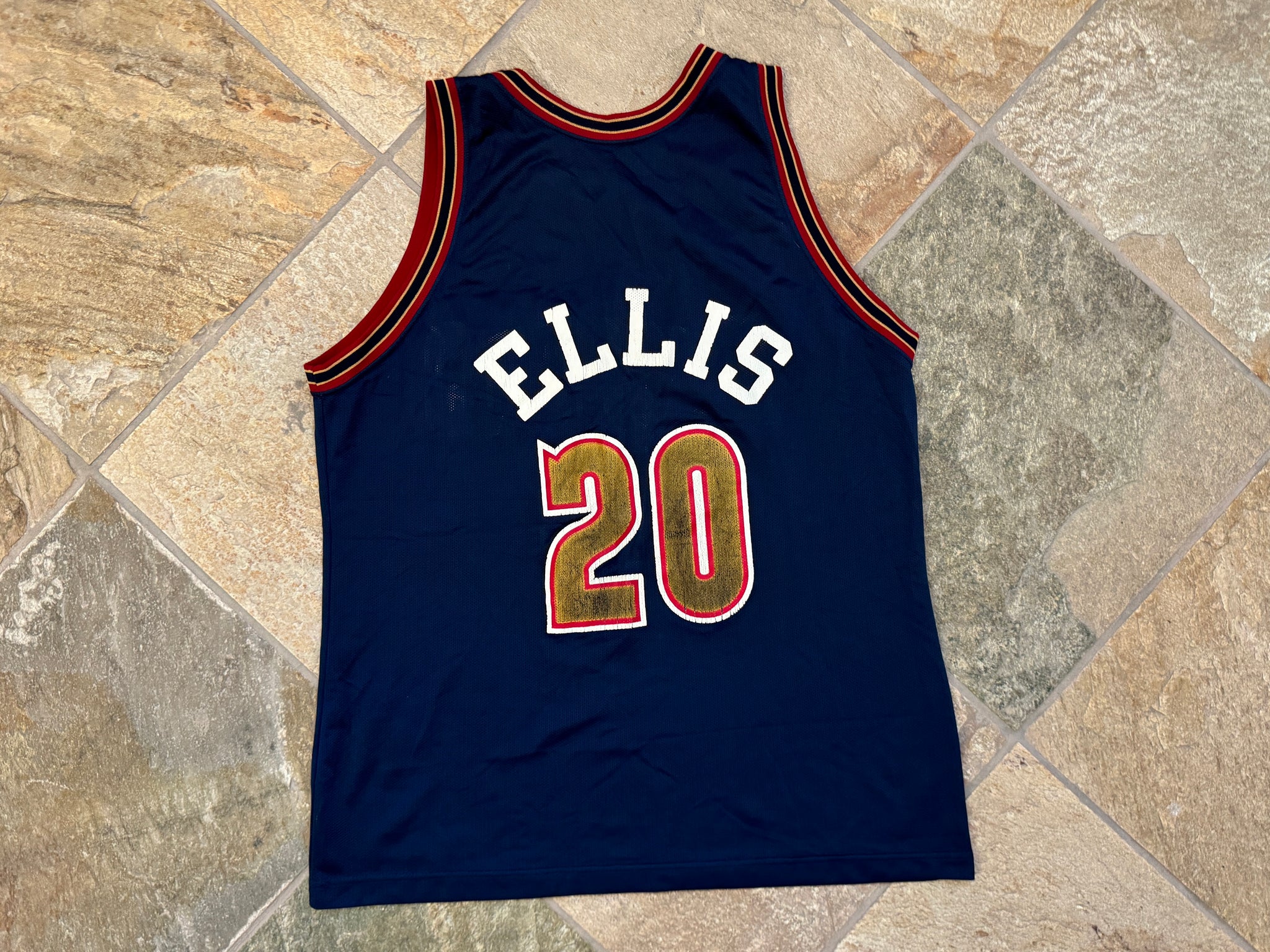 Vintage Denver Nuggets LaPhonso Ellis Champion Basketball Jersey
