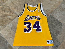 Load image into Gallery viewer, Vintage Los Angeles Lakers Shaquille O’Neal Champion Basketball Jersey, Size 44, Large
