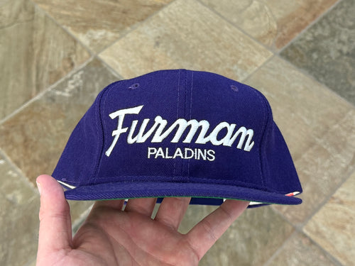 Vintage Furman Paladins Sports Specialties Script Snapback College Hat