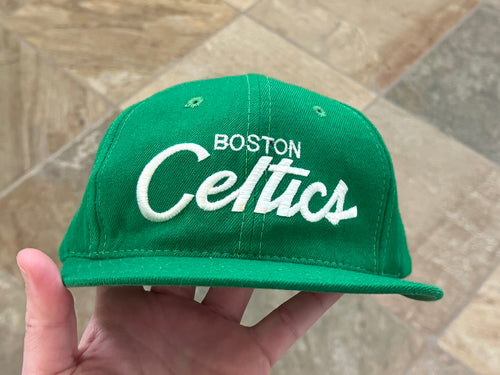 Vintage Boston Celtics Sports Specialties Script Snapback Basketball Hat