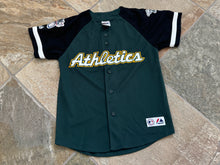Load image into Gallery viewer, Vintage Oakland Athletics Majestic Baseball Jersey, Size Youth Medium, 10-12