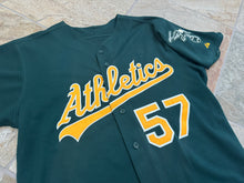 Load image into Gallery viewer, Vintage Oakland Athletics Chad Gaudin Game Worn Majestic Baseball Jersey, Size 46, Large