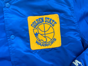 Vintage Golden State Warriors Starter Satin Basketball Jacket, Size Large