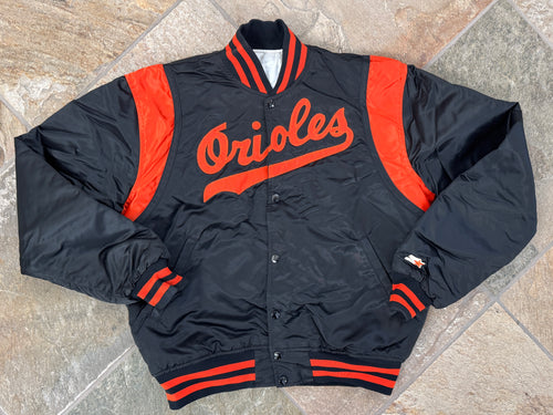Vintage Baltimore Orioles Starter Satin Baseball Jacket, Size Large