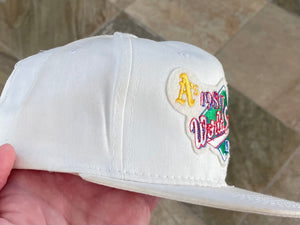 Vintage Oakland Athletics 1989 World Series Drew Pearson Snapback Baseball Hat