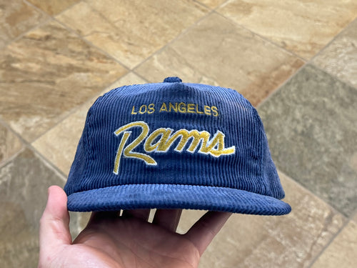 Vintage Los Angeles Rams Sports Specialties Script Corduroy Football Hat