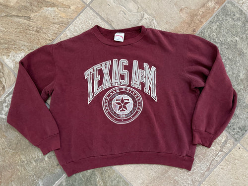 Vintage Texas A&M Aggies Nutmeg College Sweatshirt, Size Large