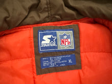 Load image into Gallery viewer, Vintage Cleveland Browns Starter Parka puffer Football Jacket, Size XL