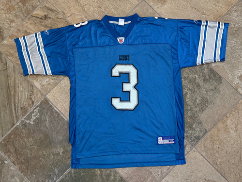 Vintage Detroit Lions Joey Harrington Reebok Football Jersey, Size XL