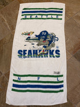 Load image into Gallery viewer, Vintage Seattle Seahawks Jack Davis NFL Football Towel ###