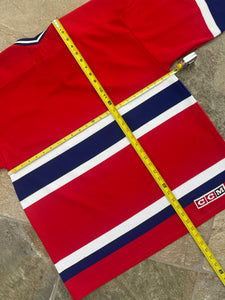 Vintage Montreal Canadiens CCM Hockey Jersey, Size Large