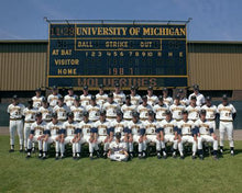 Load image into Gallery viewer, Vintage Michigan Wolverines Game Worn Wilson College Baseball Jersey, Size 46, Large