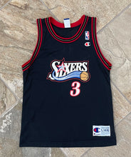 Load image into Gallery viewer, Vintage Philadelphia 76ers Allen Iverson Champion Basketball Jersey, Size Youth Large, 14-16