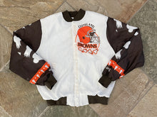 Load image into Gallery viewer, Vintage Cleveland Browns Chalk Line Fanimation Football Jacket, Size Medium