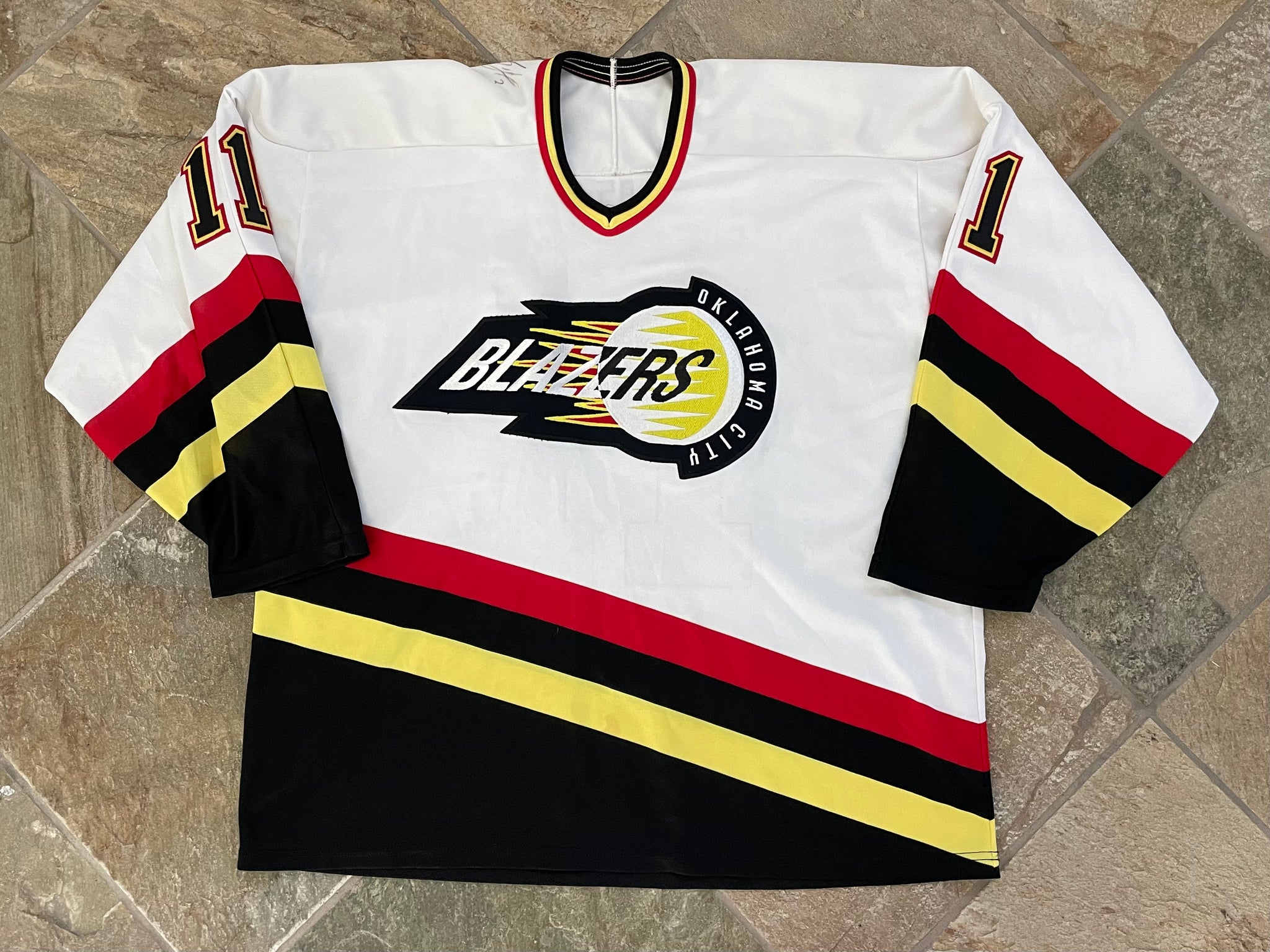 Vintage Oklahoma City Blazers Hardy Sauter Hockey Jersey