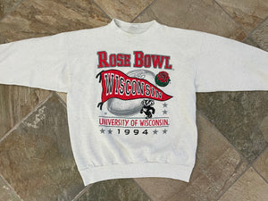 Vintage Wisconsin Badgers Rose Bowl Football College Sweatshirt, Size XXL