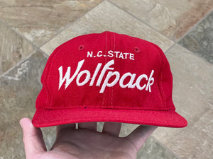 Vintage NC State Wolfpack Sports Specialties Script Snapback College Hat