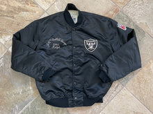 Load image into Gallery viewer, Vintage Los Angeles Raiders Starter Satin Football Jacket, Size XL