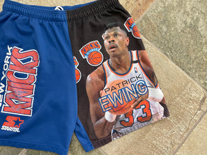 Vintage New York Knicks Patrick Ewing Starter Basketball Shorts, Size Large