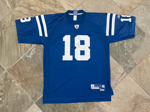 Vintage Indianapolis Colts Peyton Manning Reebok Football Jersey, Size Large