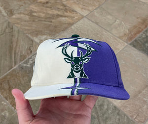 Vintage Milwaukee Bucks Starter Shockwave Strapback Basketball Hat