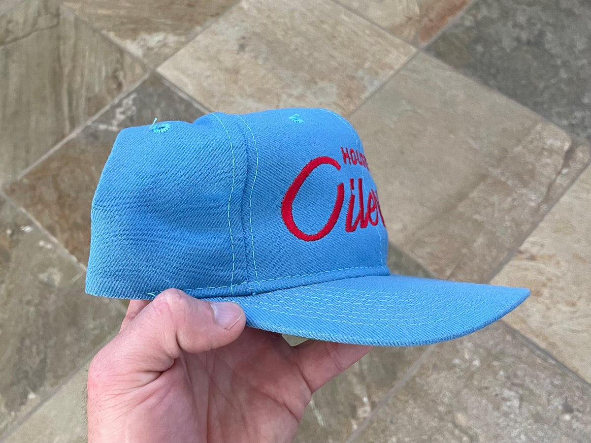 Vintage Houston Oilers YoungAn Script Snapback Football Hat – Stuck In ...