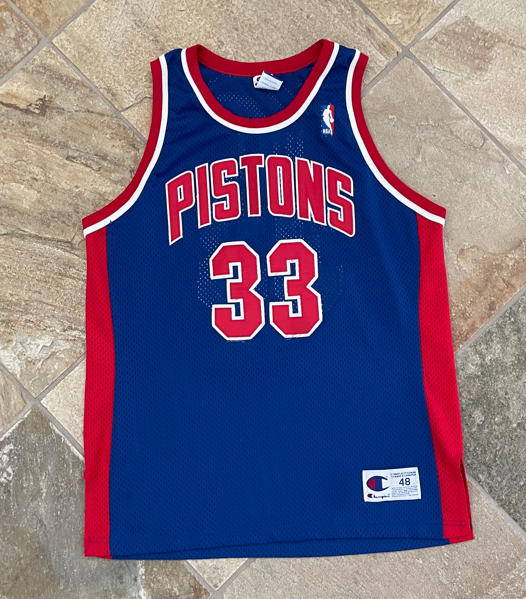 Grant hill store authentic pistons jersey