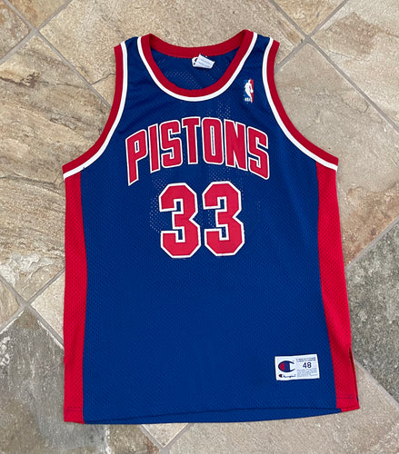 Vintage Detroit Pistons Grant Hill Authentic Champion Basketball Jersey, Size 48, XL