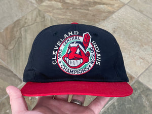 Vintage Cleveland Indians 1995 Central Champions Starter Snapback Baseball Hat