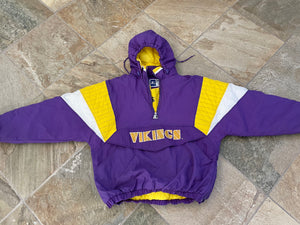 Vintage Minnesota Vikings Starter Parka Football Jacket, Size Large