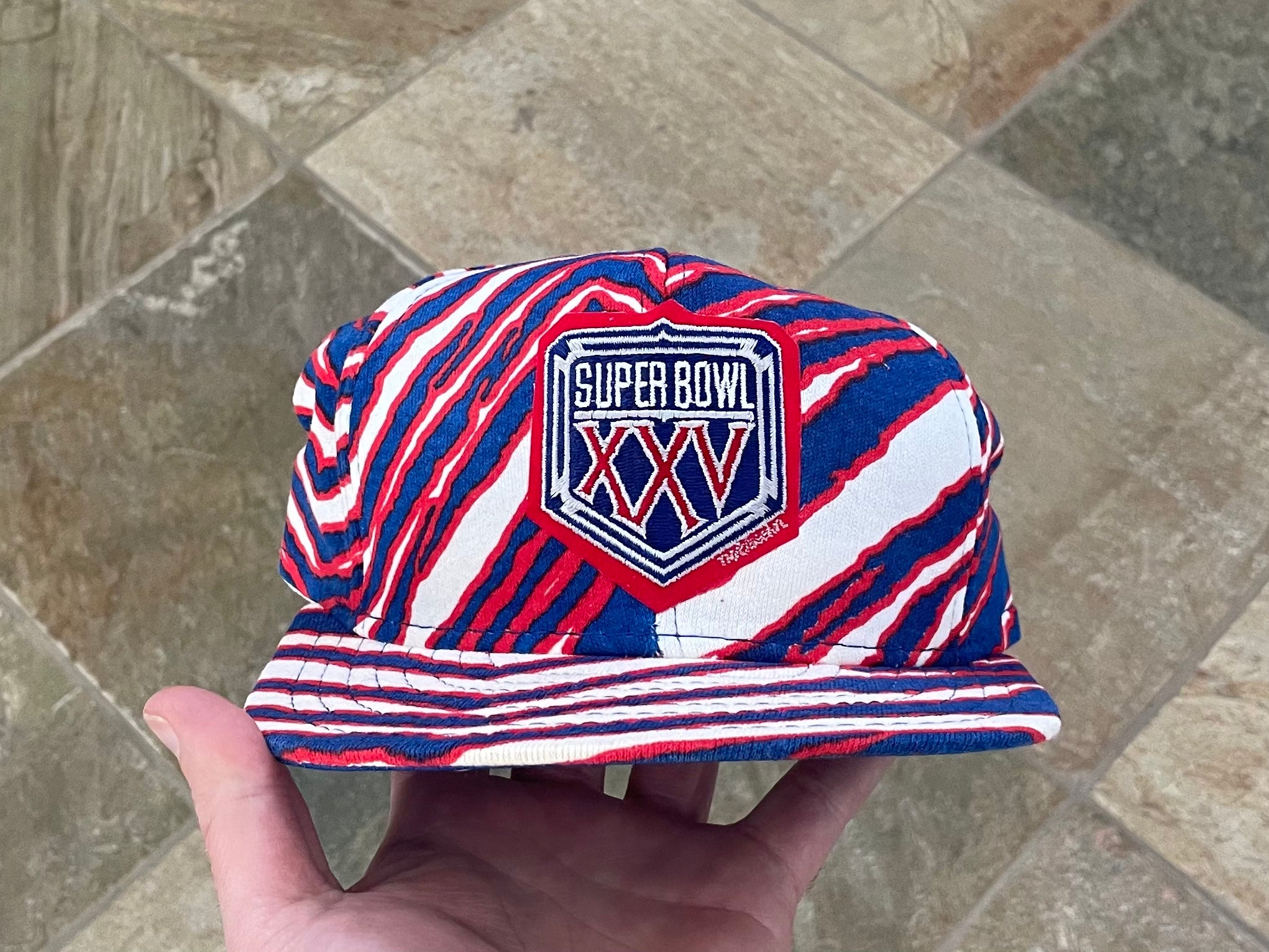 Vintage Super Bowl XXV store Snapback Zubaz Hat