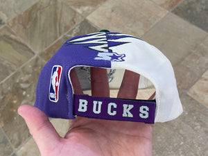 Vintage Milwaukee Bucks Starter Shockwave Strapback Basketball Hat