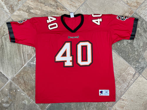 Vintage Tampa Bay Buccaneers Mike Alstott Champion Football Jersey, Size 48, XL