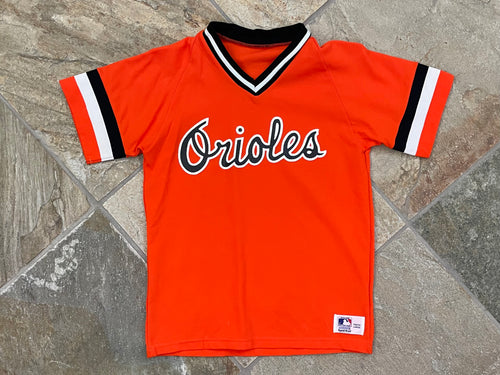 Vintage Baltimore Orioles Sand Knit Baseball Jersey, Size Youth Large, 8-10
