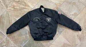 Vintage Los Angeles Raiders Starter Satin Football Jacket, Size XL