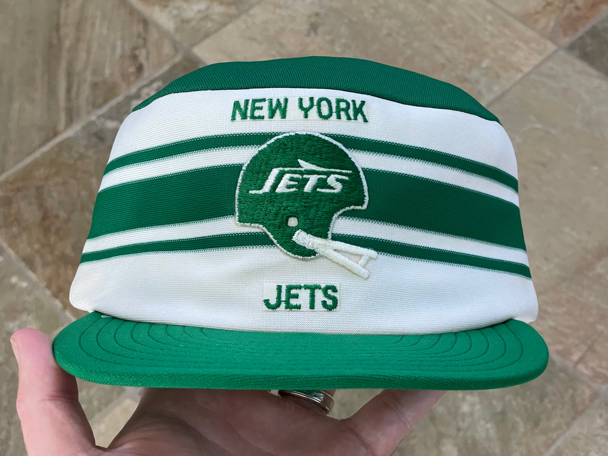キャップ vintage 1990 JETS NFL cap Vintage New York Jets Sports Specialties Laser Snapback Hat